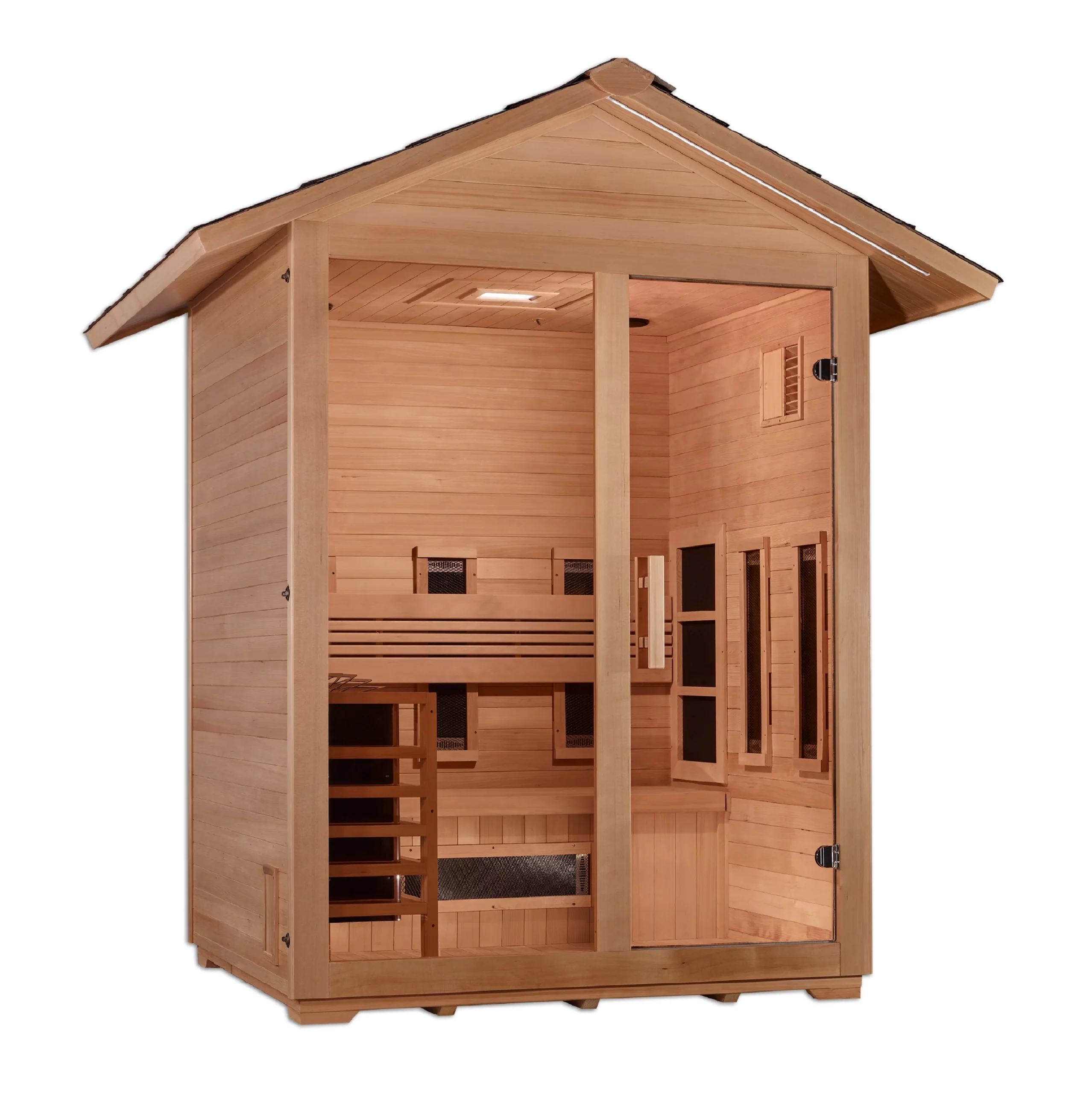 Carinthia 3 Person Hybrid Full-Spectrum Infrared Outdoor Traditional Steam Sauna