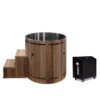TUB ONLY | Dynamic Cold Therapy Cedar Barrel Spa - 304 Stainless Steel