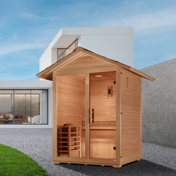 Arlberg 3 Person Traditional Outdoor Steam Sauna
