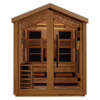 Loviisa 3 Person Outdoor Hybrid Full-Spectrum Infrared Traditional Steam Sauna