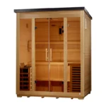 Golden Designs "Vorarlberg" 5 Person Traditional Flat Roof Outdoor Sauna GDI-8005-01